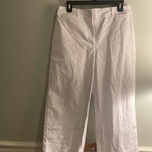 NWT Talbots white crop pants